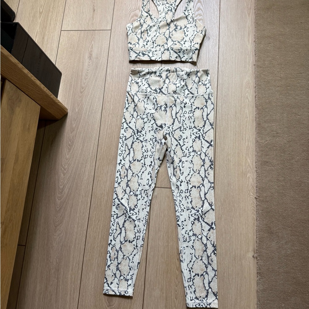 Allfenix Snakeskin Print Activewear Set